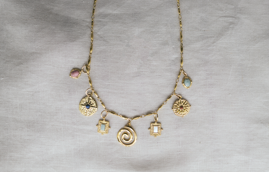 Golden Aura Charm Necklace